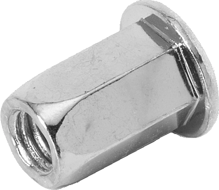 BLIND RIVET NUT FLAT HEAD OPEN END Image