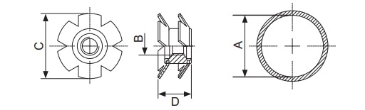 TUBE INSERTS ROUND Drawing