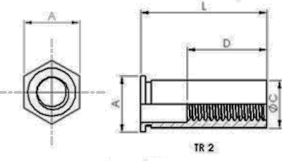SELF CLINCH FASTENERS THIN SHEET Drawing